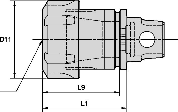 ADAPTOR COLLET CHUCK ER KM32