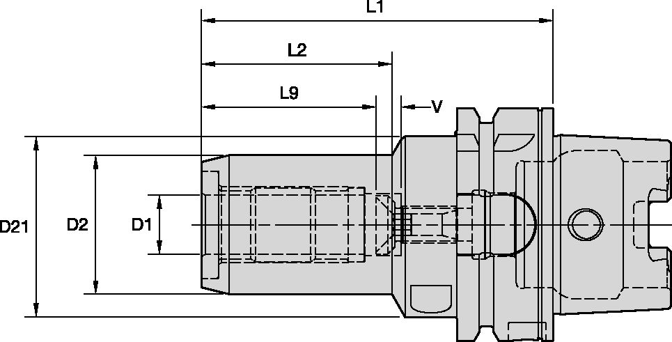HSK63A MQL Hydraulic Chuck
