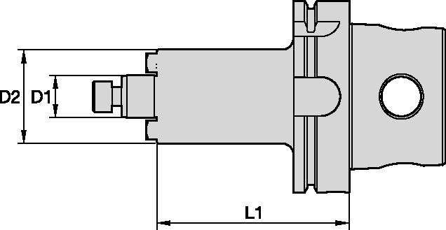 KM4X63 SHELL MILL ADAPTER D 2