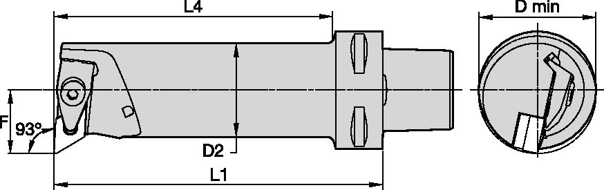 PSC50 D-CLAMPING BORING BAR