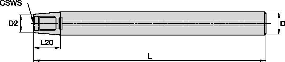 SKAFT DL12/D20/L200