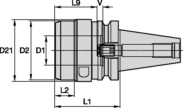 BT50 HYDROFORCE HYD CHUCK D50