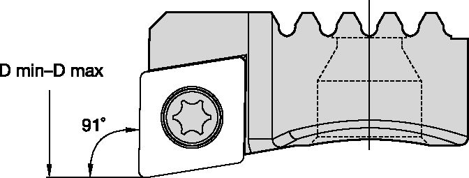Skärhållare 24.5-37mm