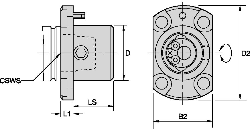 KM32 NCM FLANGE MOUNT HEIGHT:7.5MM