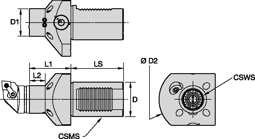 KM40 LOC II VDI AXIAL (M)