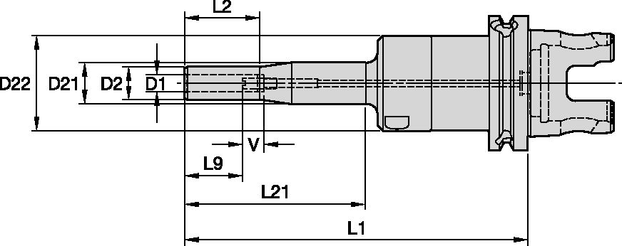 KM63TS HYDRO CHUCK SLIM LINE XSØ6X160MM