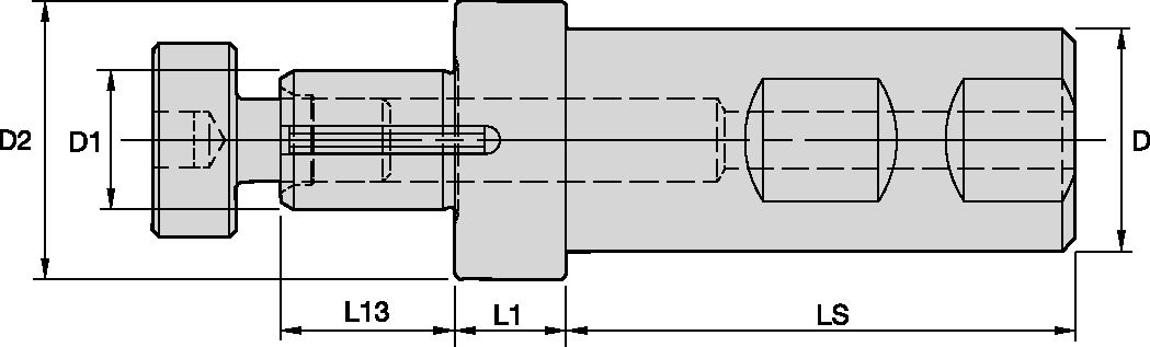 SLOTTING CUTTER ADAPTER Ø1-1/2X1.0"