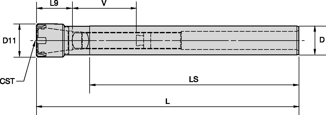 ER 11 COLLET CHUCK 1/2 STRAIGH SHANK