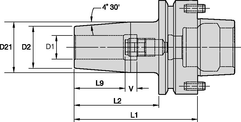 ADAPTER 1 SHRINK FIT - HSK80F /PIN ST