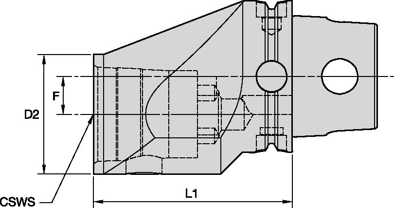 KM80TS TO KM63 OFFSET REDUCER 20X105MM R