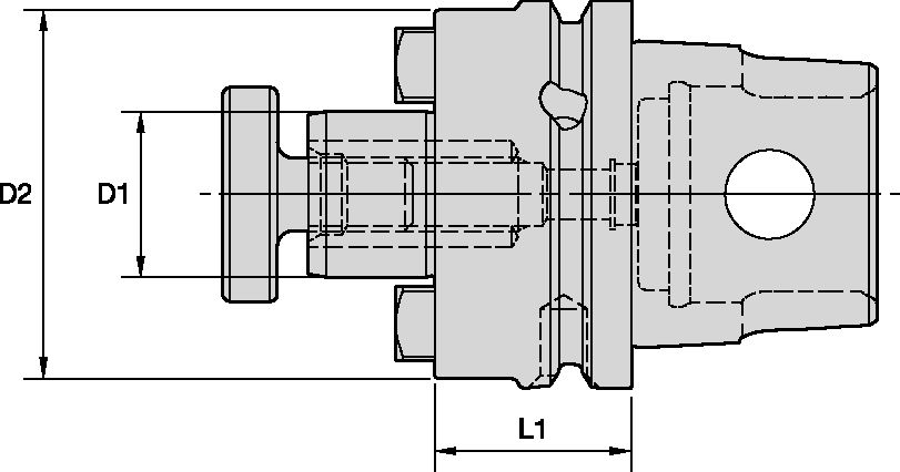 KM63XMZ SHELL MILL ADAPTER Ø16 X 28MM