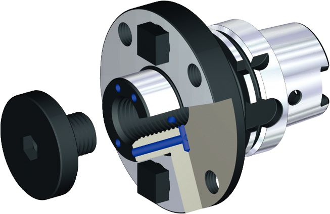 HSK80A SHELL MILL ADAPTER WITH THROUGH C