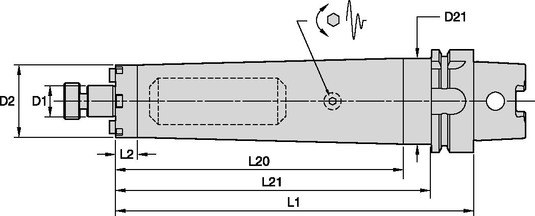 1 1/4 TUNABLE SMA X13 HSK100A