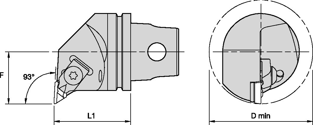 KM CUTTING UNIT PROFILING NKU 93° LH