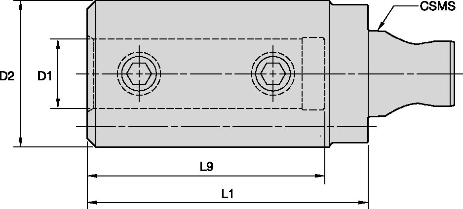 KM3225 BORING BAR ADAPTER Ø10X55MM