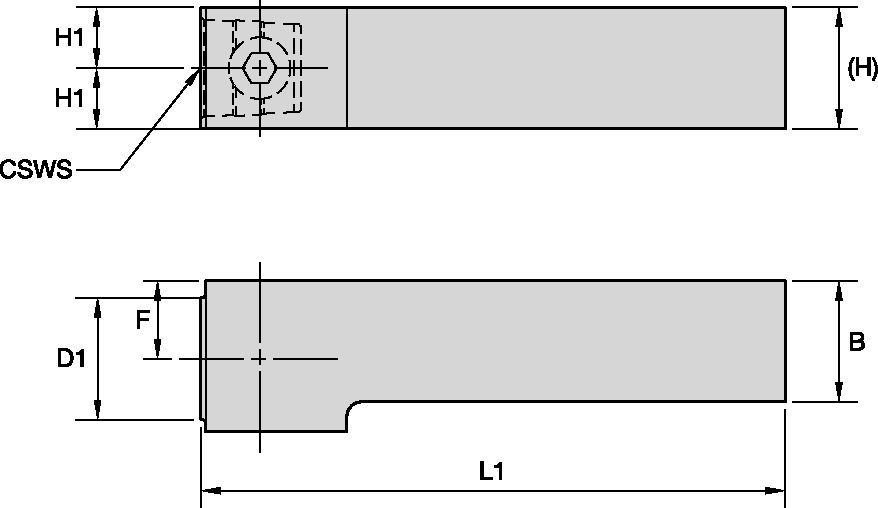 KM20 SQUARE SHANK 3/4" X 3/4" L:3.52"