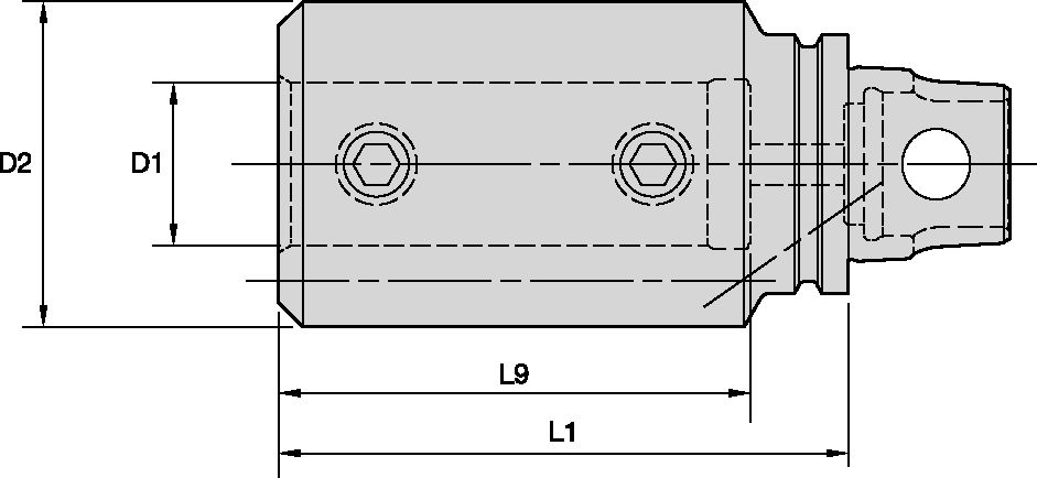 KM32 BORING BAR ADAPTER Ø16.0 X 65MM