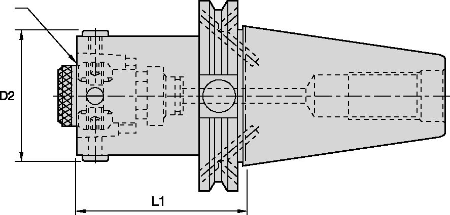 V FLANGE TOOLING-TOOLHOLDER ADAPTER