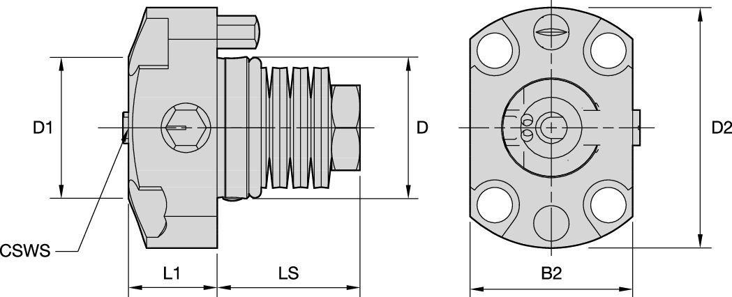 KM40 FLANGE MOUNT RAPID SIDE ACCESS