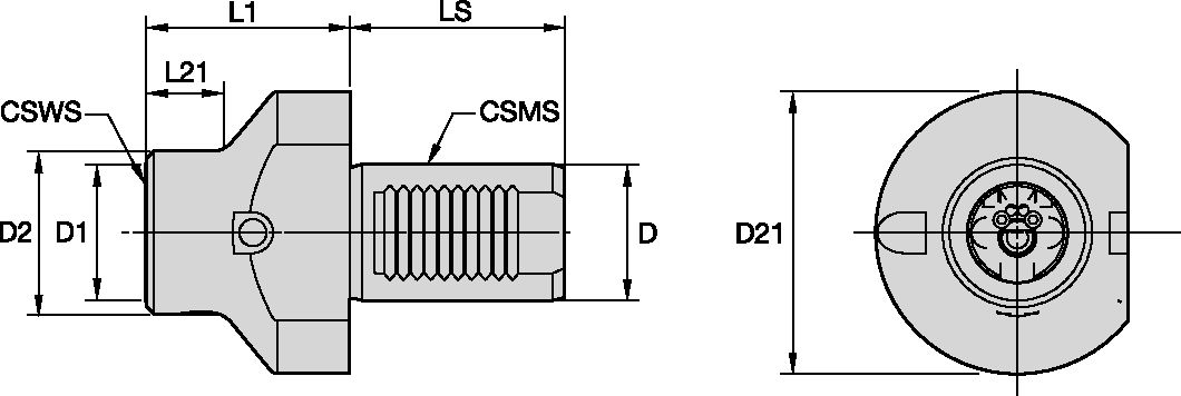KM40 RCML AXIAL VDI50 X 120MM