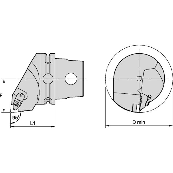 KM80 KENCLAMP 95° LH CN..12