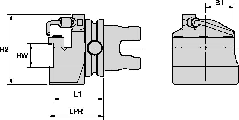 KM40TS CUT-OFF END MOUNT LH A2BN..26