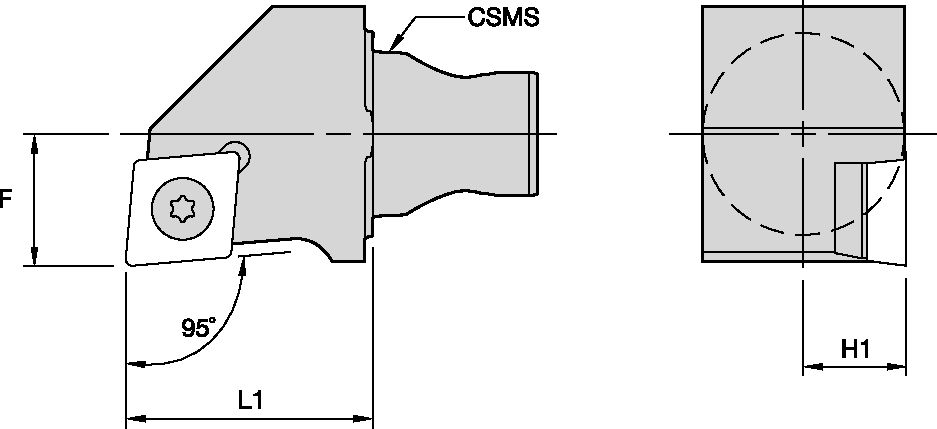 KM25  SCREW-ON LH 95° CC..09T308