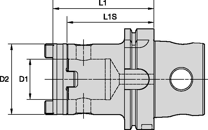 KM4X100 DRILL ADAPTER HTS40 X 85MM