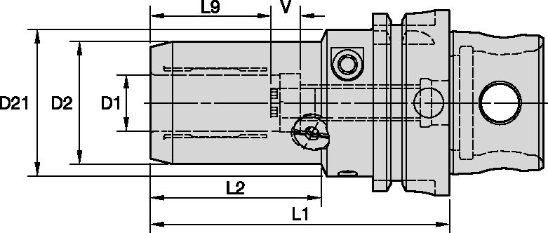 KM4X63 HYDRAULIC CHUCK HP Ø1-1/4 X 5.00"