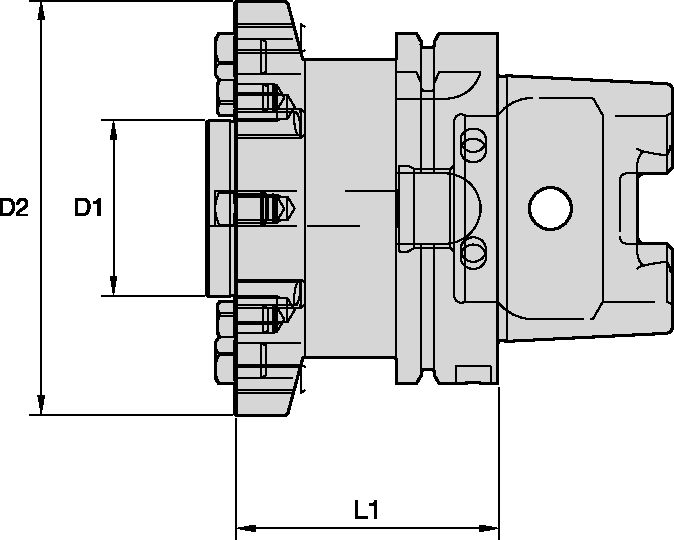 HSK125A FLANGE MOUNT 3 AND 6 BOLT