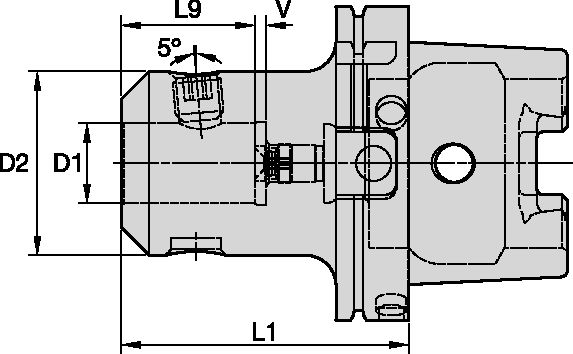 HSK125A WN ADAPTER 2"