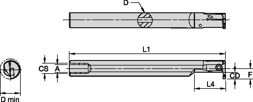 WGC BORING BAR D 0.5 L 5.00