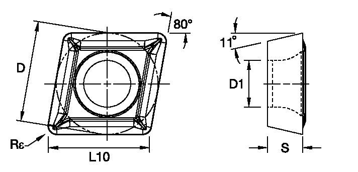 Screw-On • CPMT Insert • Positive • LF