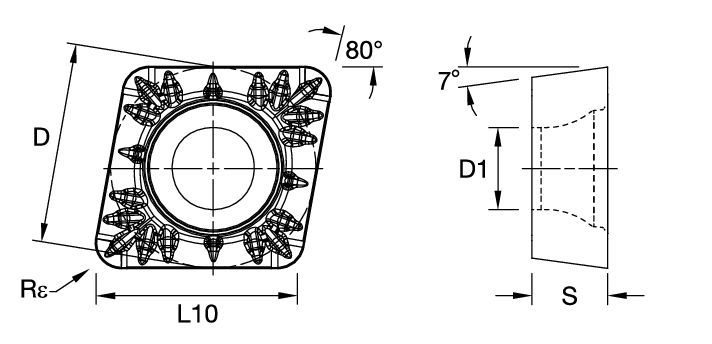 Screw-On • CCMT Insert • Positive • MP