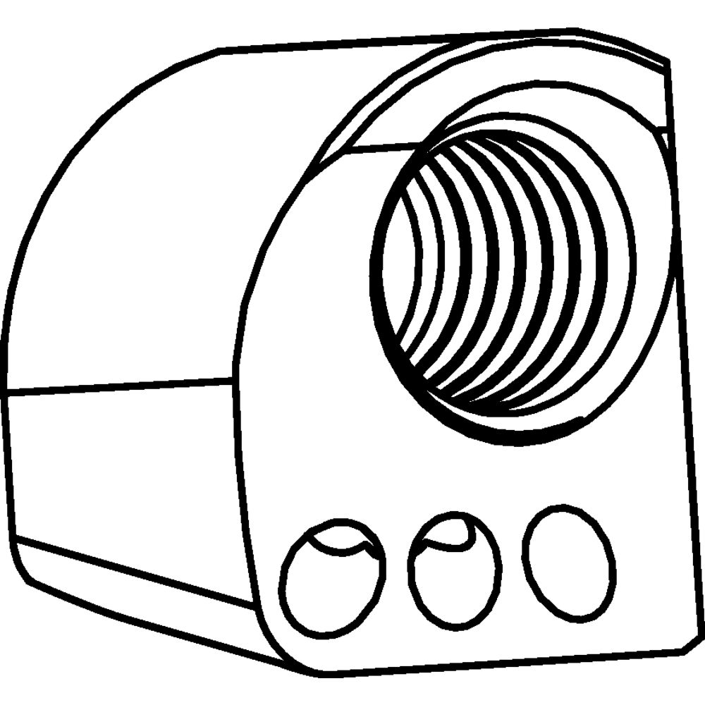 CLAMPING WEDGE WITH AIR HOLES