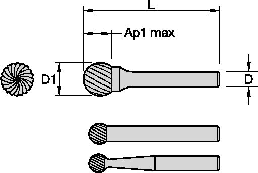 SD Burrs - Ball Shape