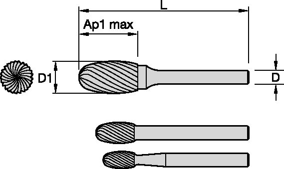 SE Burrs - Oval Shape