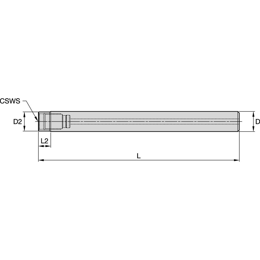 SKAFT DL10/D10/L70 TUNGSTEN
