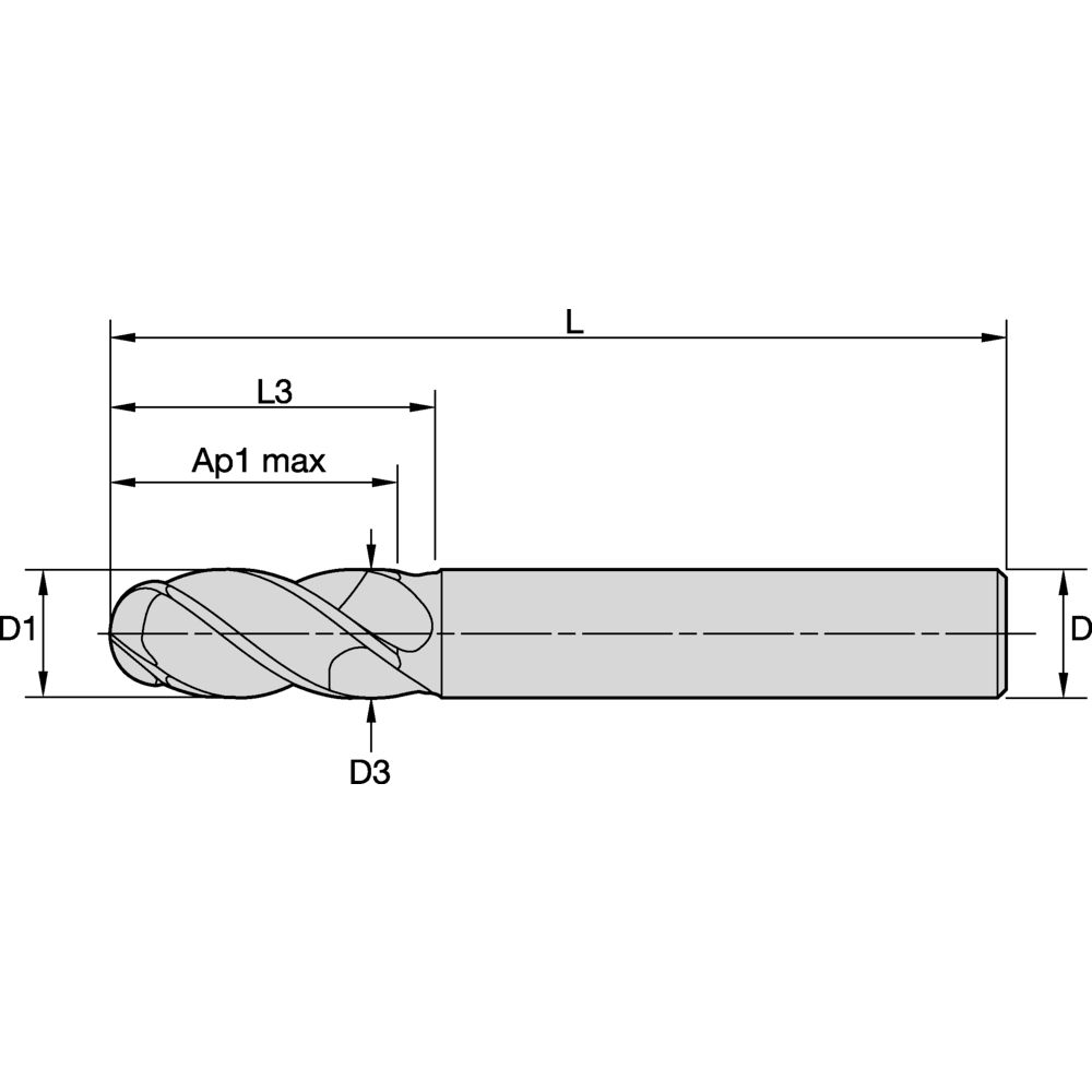 FULLRADIEFRÄS 10MM L3:32MM CYL