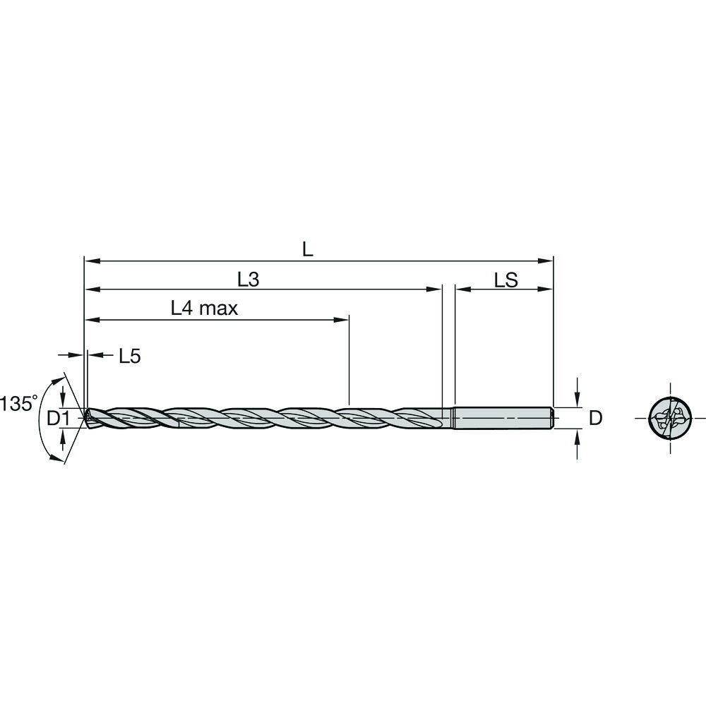 BORR 5.2MM 15xD IK CYL