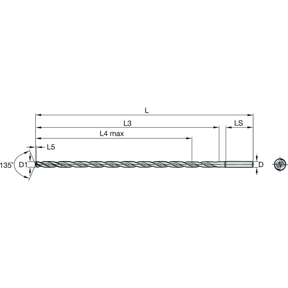 BORR 5.2MM 30xD IK CYL