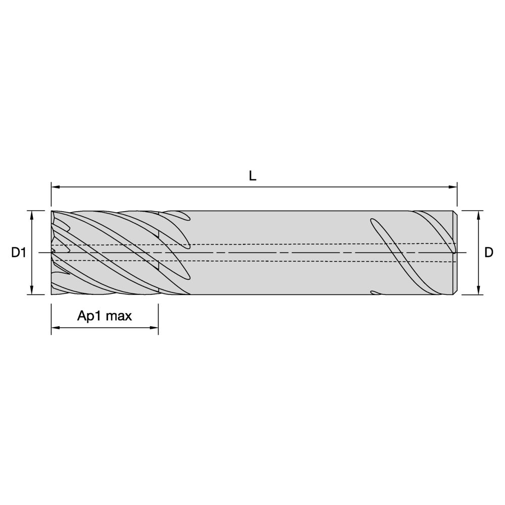 ENDMILL HA4R 8FL 20x20x38x104 SE