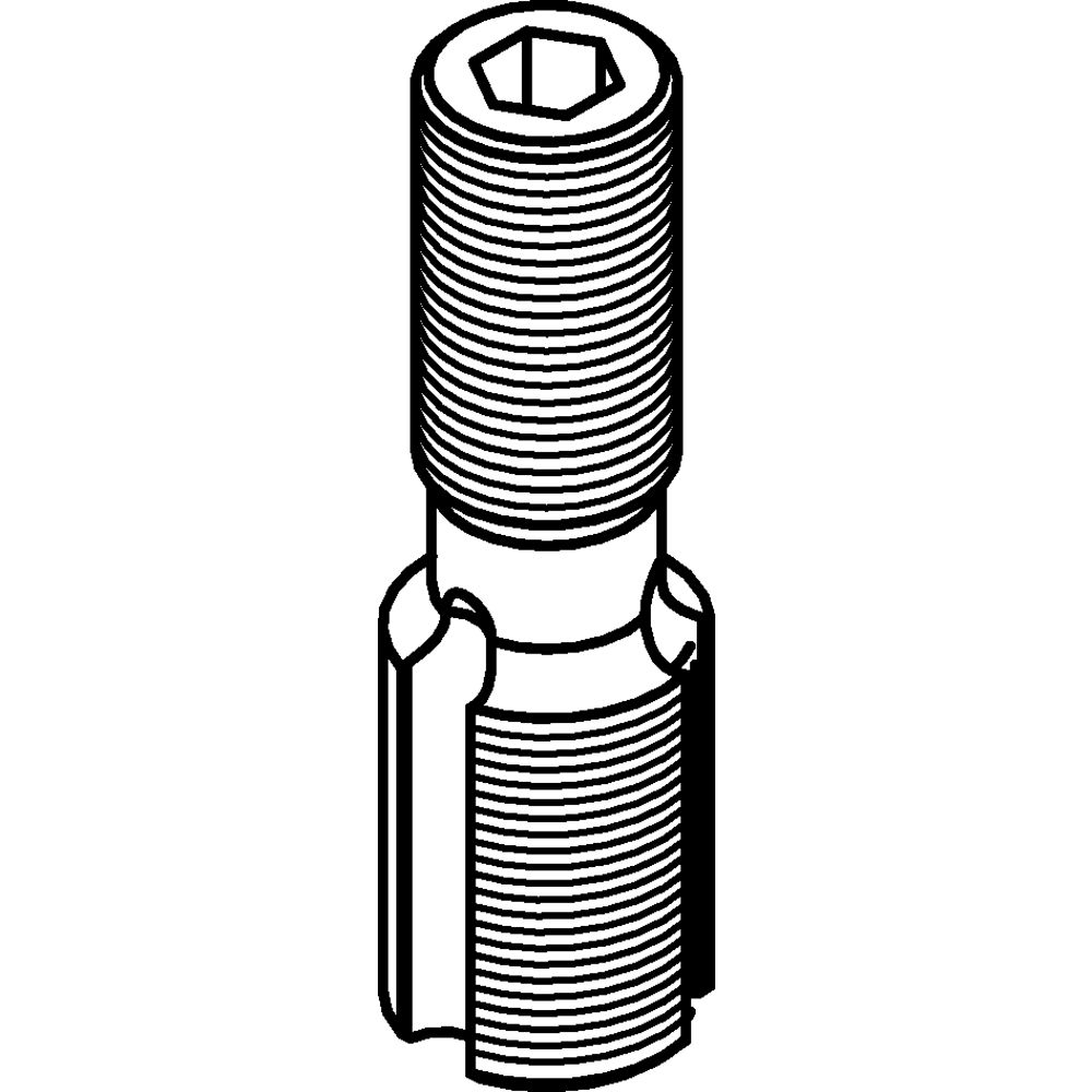 Mounting Screw with Coolant Grooves