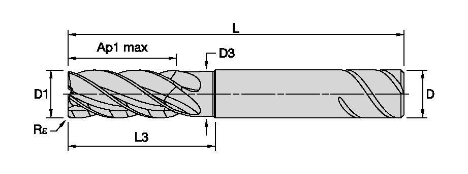 PINNFRÄS 25MM L3:63MM SAFE-LOCK