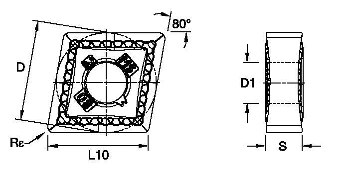 ANSI/ISO Turning Insert CN..