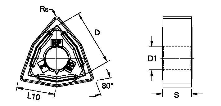 ANSI/ISO Turning Insert WN..