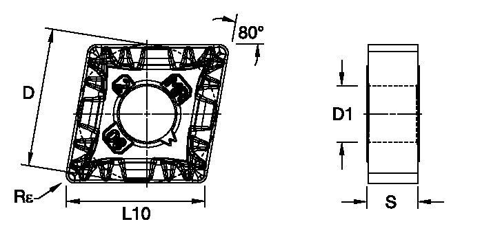 ANSI/ISO Turning Insert CN..