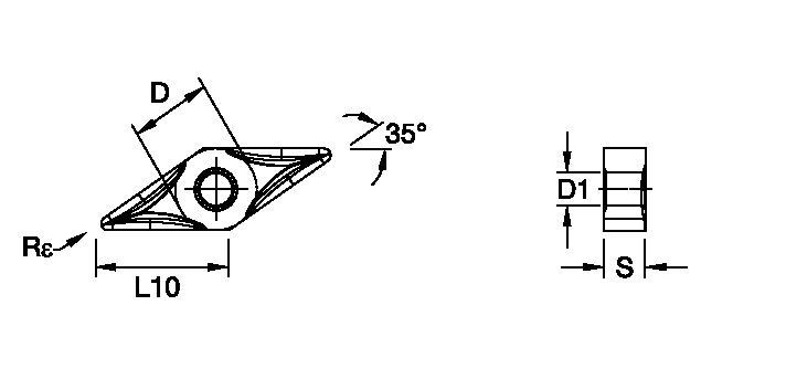 ANSI/ISO Turning Insert VN..