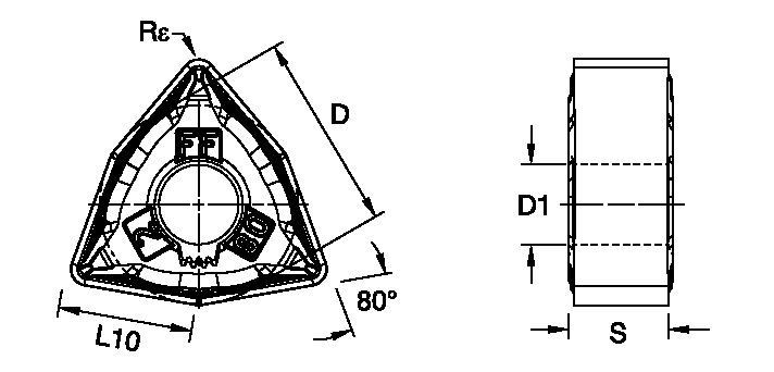 ANSI/ISO Turning Insert WN..