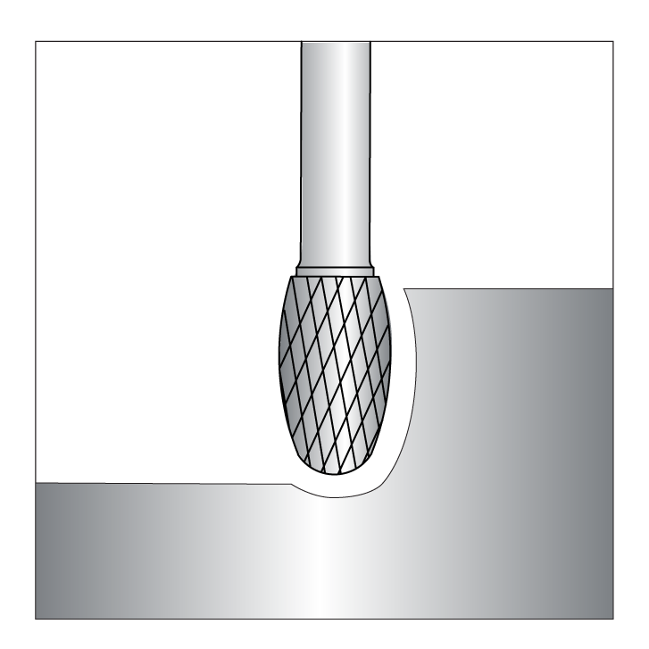 Bomberad radie (ägg)